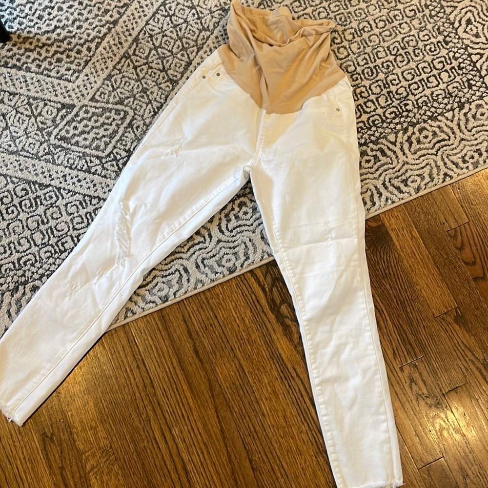 Articles of society white ripped skinny jeans